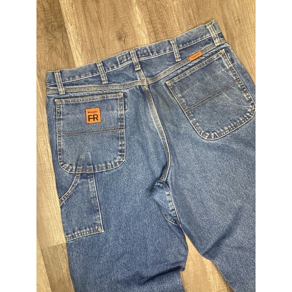 Wrangler Riggs FR Flame Resistant Jeans Mens 38x34 Straight Cat 2/2112 Work - Picture 2 of 10